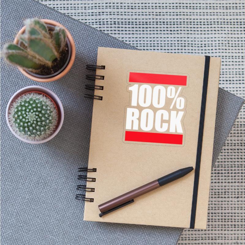 100 % Percent Rock Heavy Metal Music Text Logo