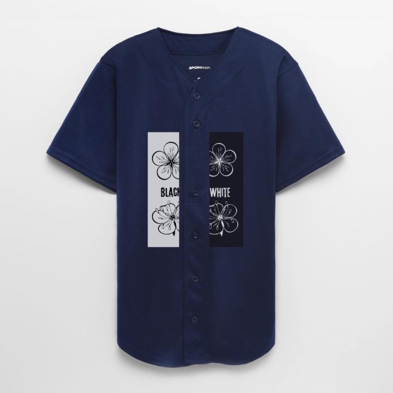 Black White Floral Contrast Art l Minimalist