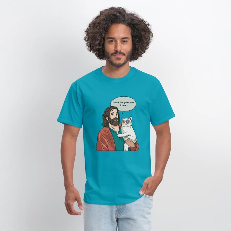 Cat as Jesus Humour for a Christian Cat Pet Lover