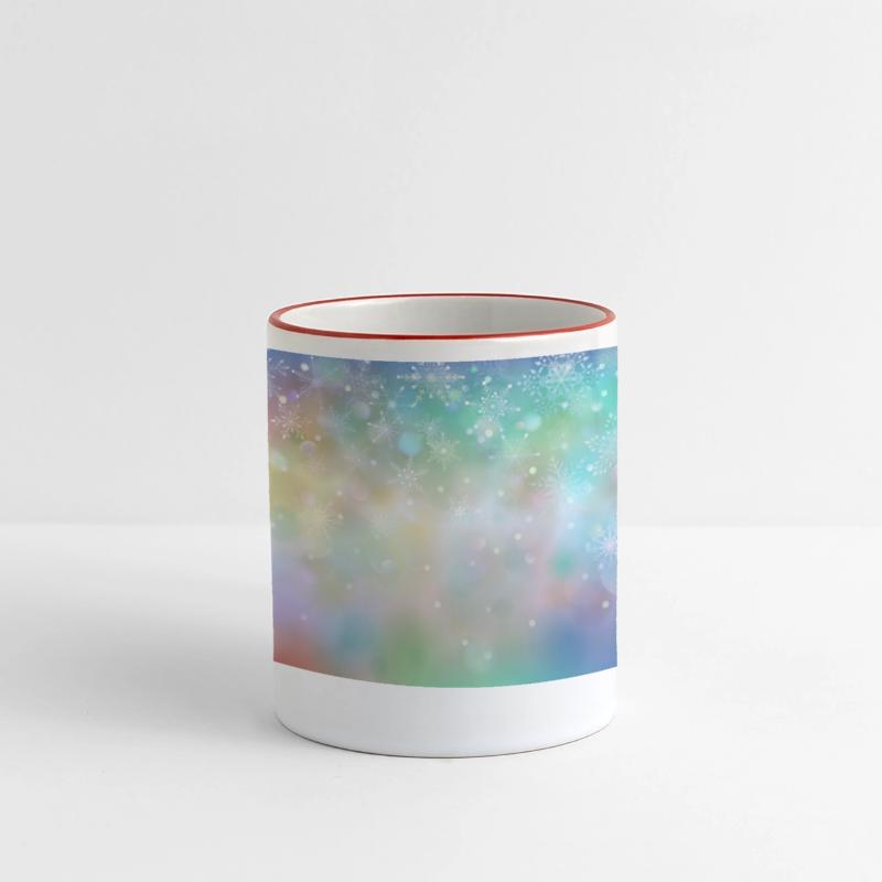 Colorful Bokeh Christmas Snowflakes