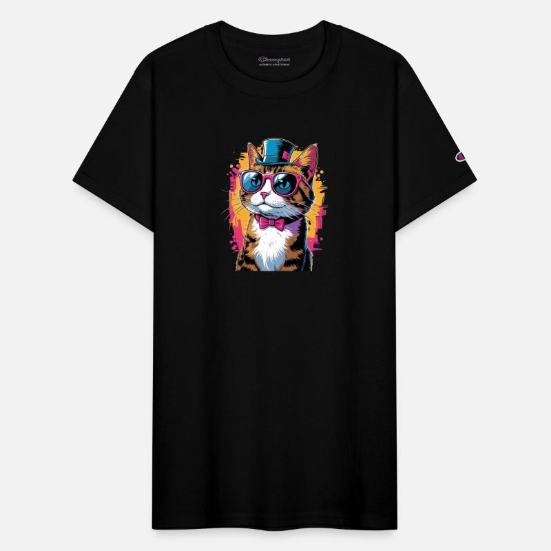 Cool Cat Vibes – Stylish Tuxedo Cat with Shades