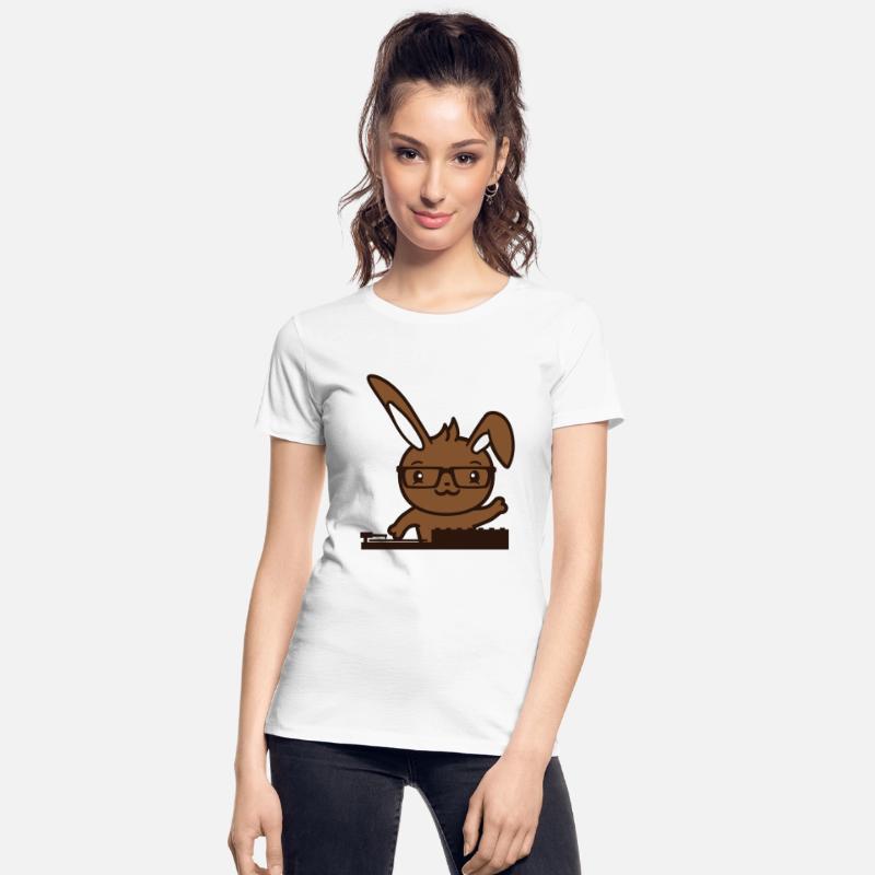 Cute Bunny DJ Rabbit Turntable Mixer Music Party