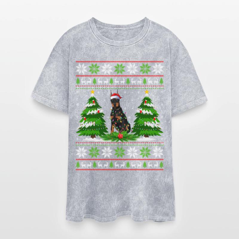 Doberman Dog Christmas Tree Lights