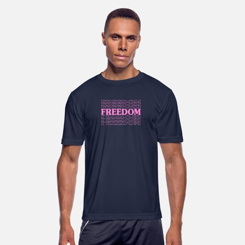 Freedom Pink Text Bold Typography