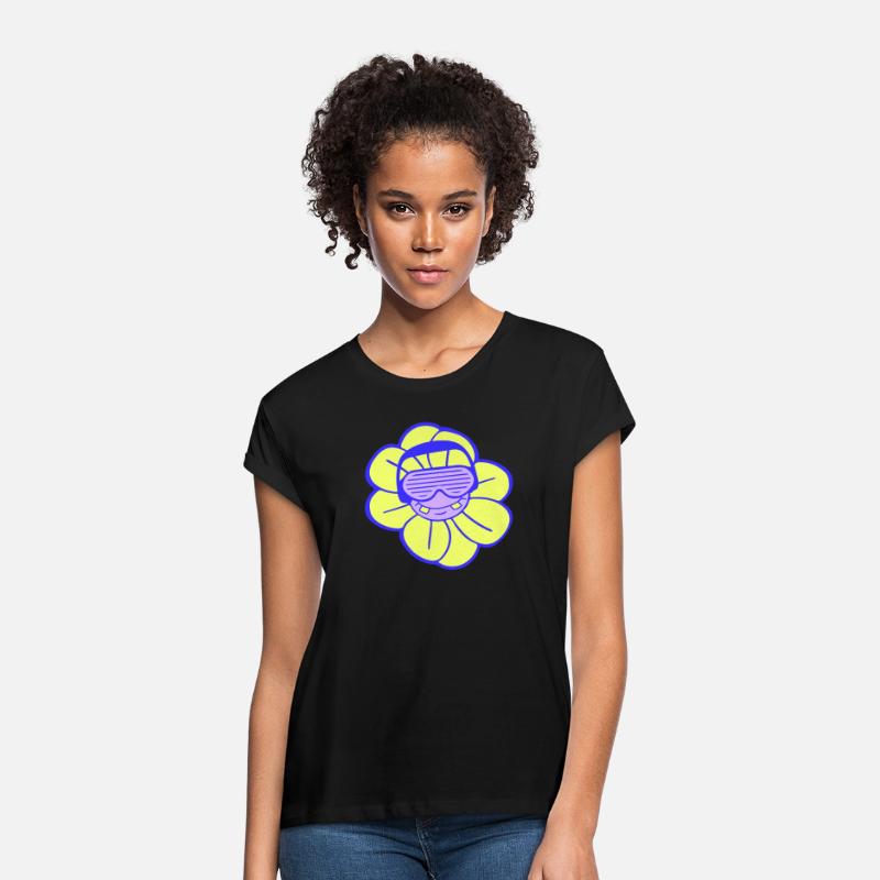 Funny Cool DJ Little Flower Happy Cute Summer Face