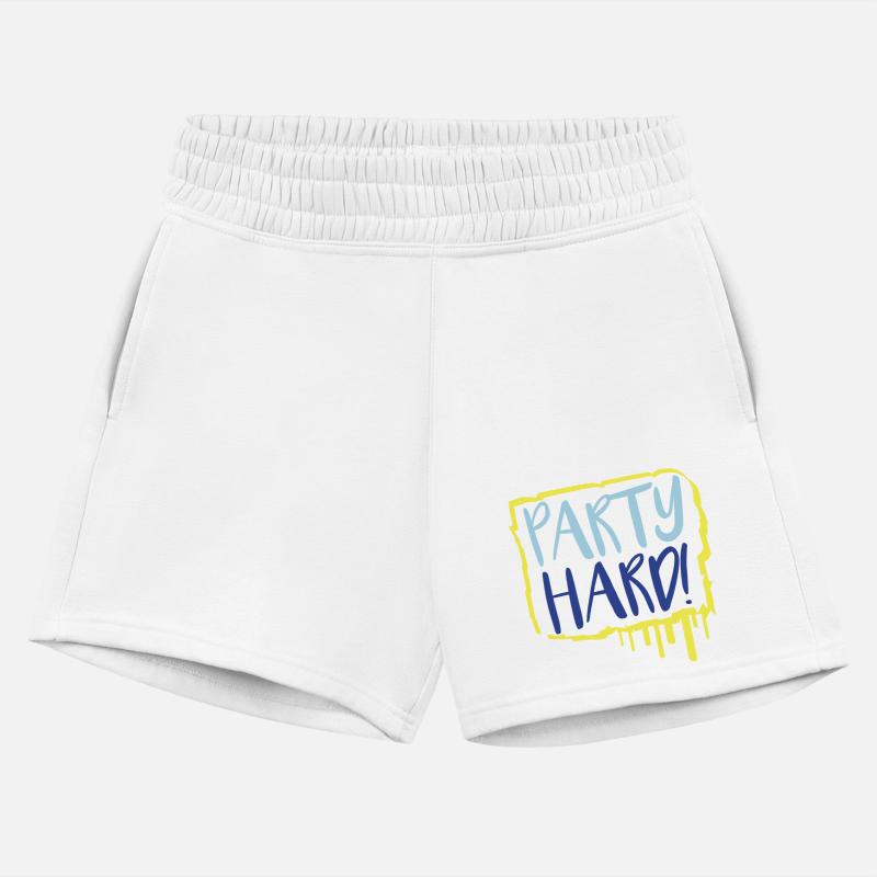 Party Hard Graffiti Spray Drops Stamp Text Slogan