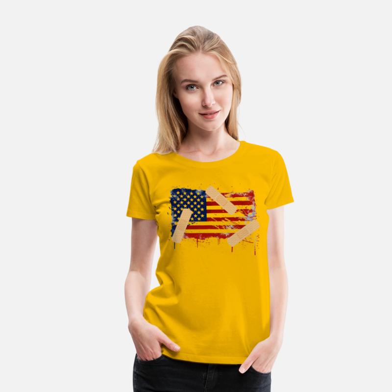 Patriotic Tattered American Flag