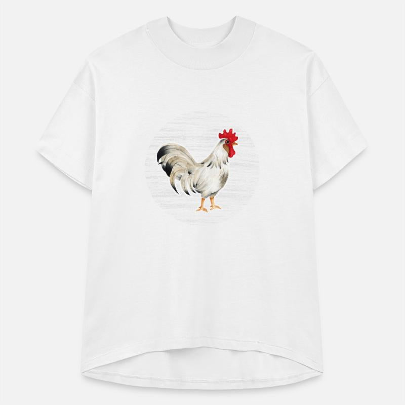 Rooster Watercolor Drawing