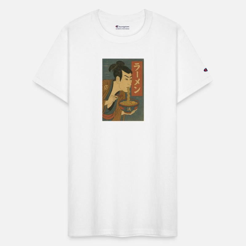 Samurai Eating Ramen | Ukiyo-e Ramen Art Japanese