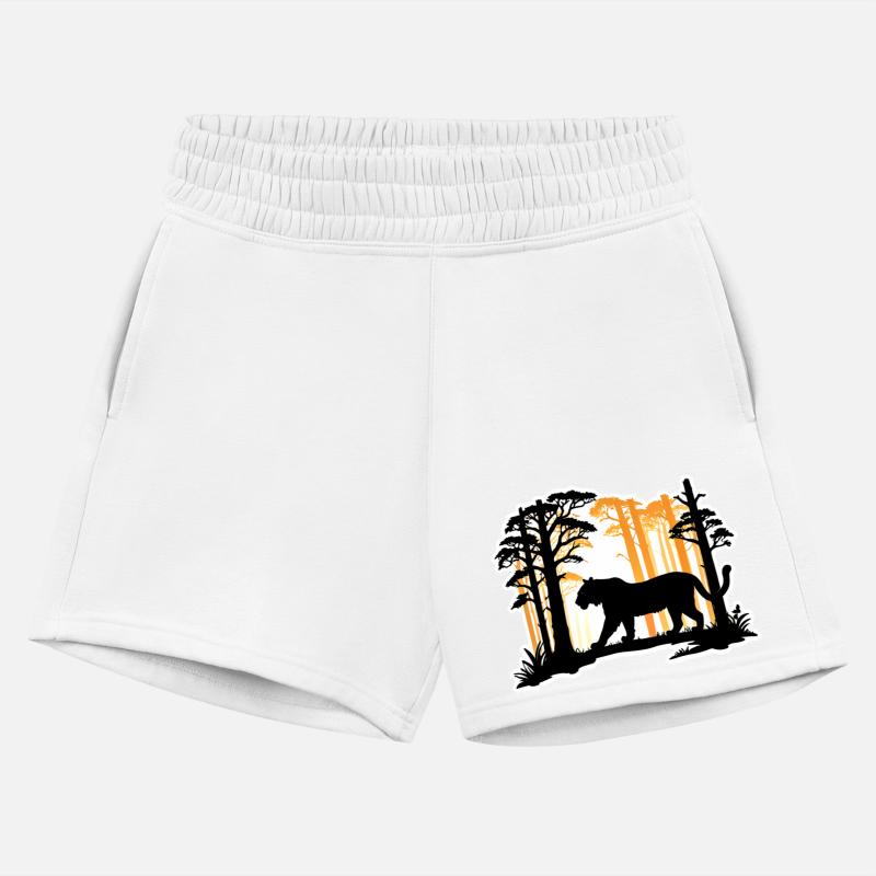 Silhouette Tiger in The Woods