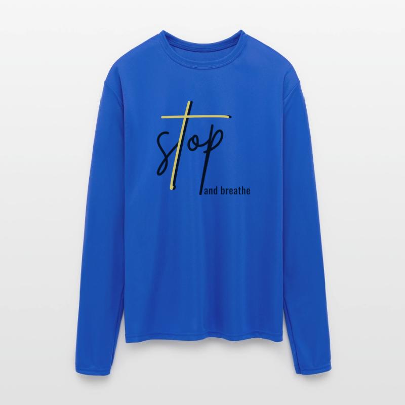 Stop and Breathe - Mindfulness Quote Design