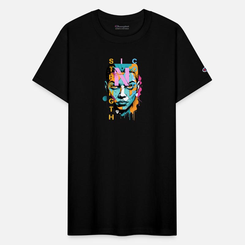 Strength in Color – Urban Graffiti Art Tee.