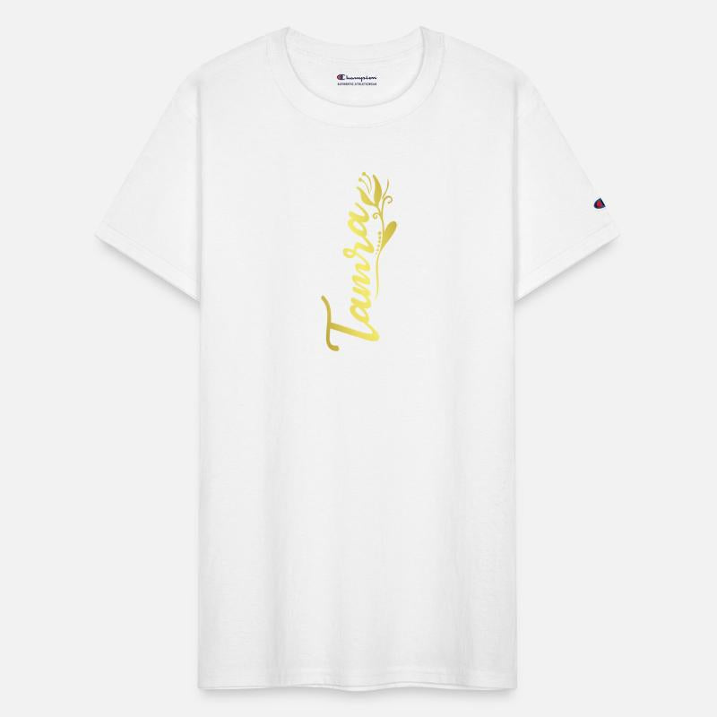 Tamra Name Faux Gold Tulip Flourish