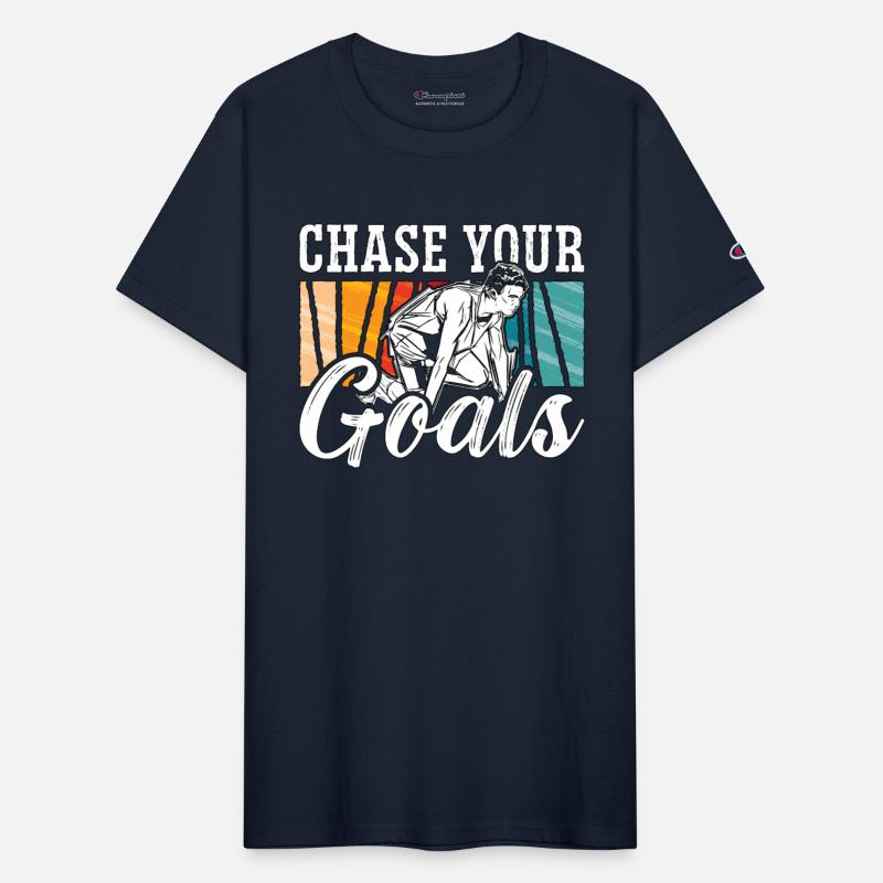 Track And Field Chase Your Goals Retro Sprinting