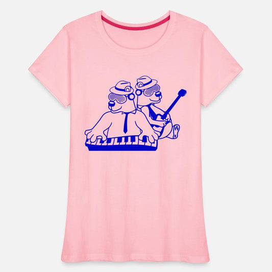 2 Cool Brown Bear Team Friends Playing Band Music