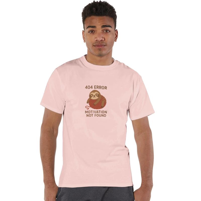 404 Error Motivation Not Found Sloth Shirt