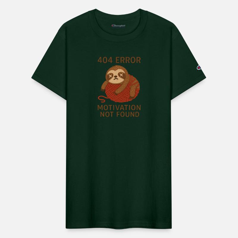 404 Error Motivation Not Found Sloth Shirt