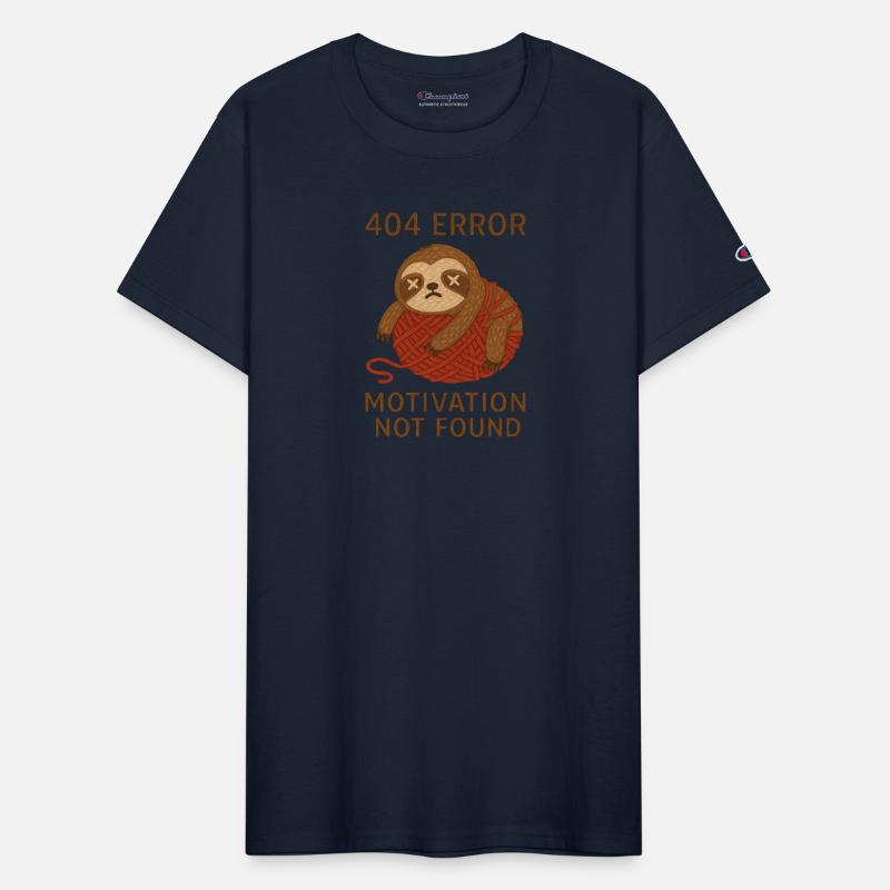 404 Error Motivation Not Found Sloth Shirt