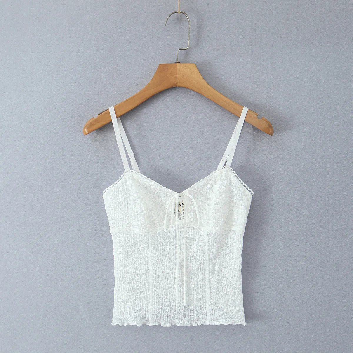 One collar hollowed out bow tie strap with small suspender