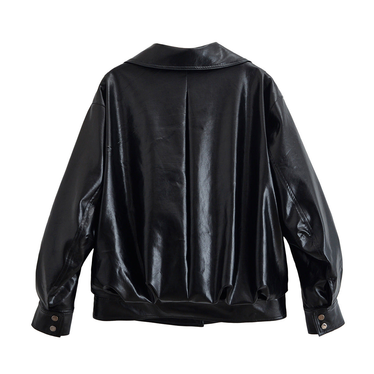 Retro Cool Leather Jacket Women's Wear