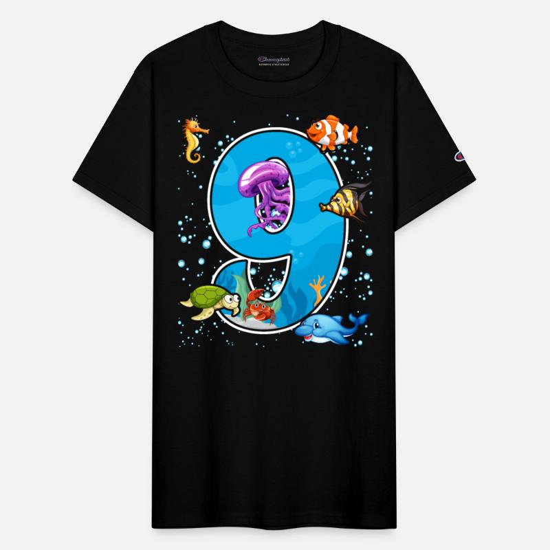 9th birthday Aquarium Fish lover 9 Year Old Sea