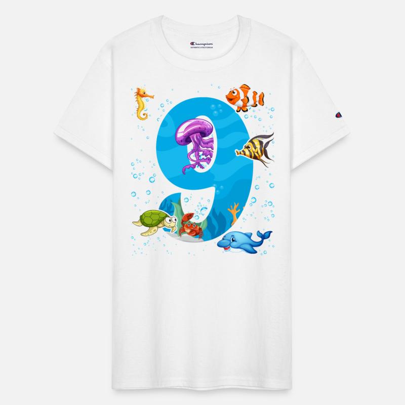 9th birthday Aquarium Fish lover 9 Year Old Sea