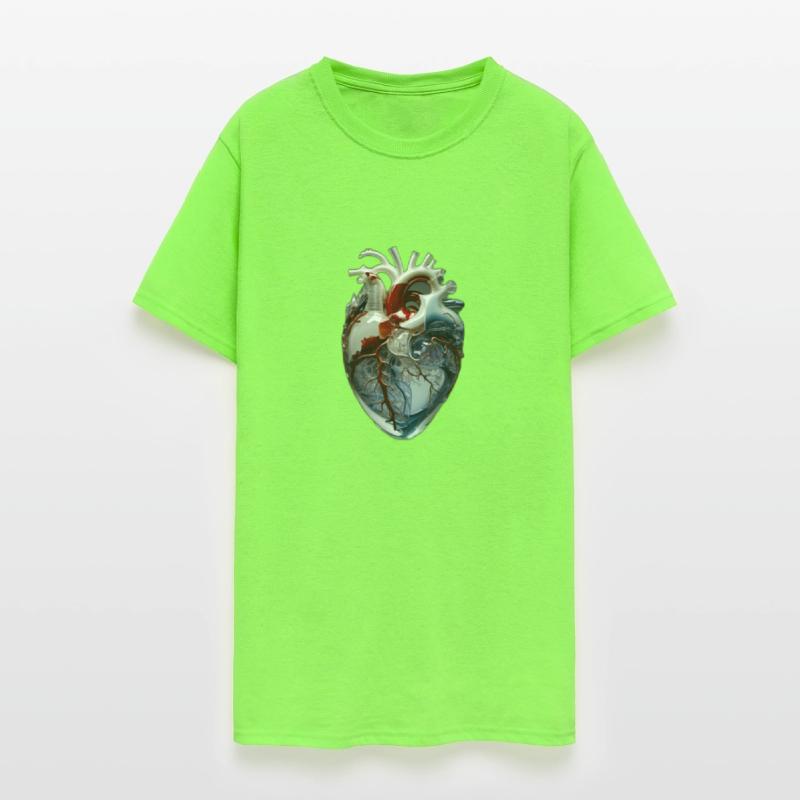 A Pristine Human Heart Sculpted Meticulously