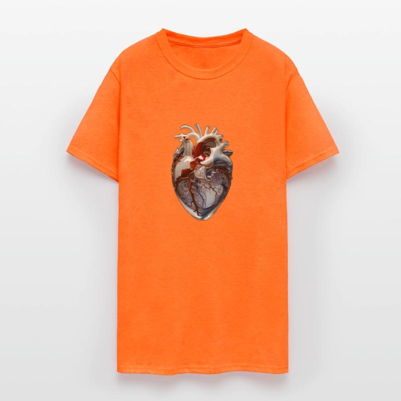 A Pristine Human Heart Sculpted Meticulously