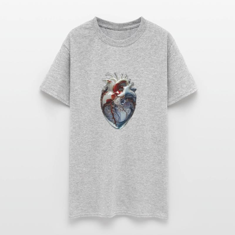 A Pristine Human Heart Sculpted Meticulously