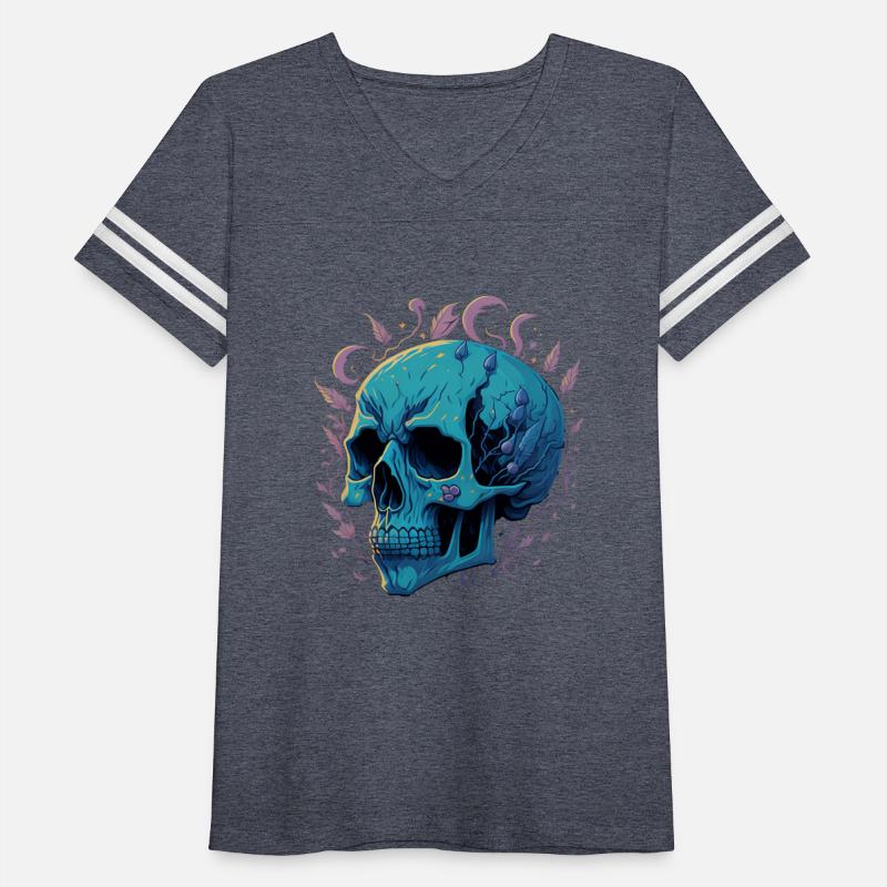 A skull heavy pigment