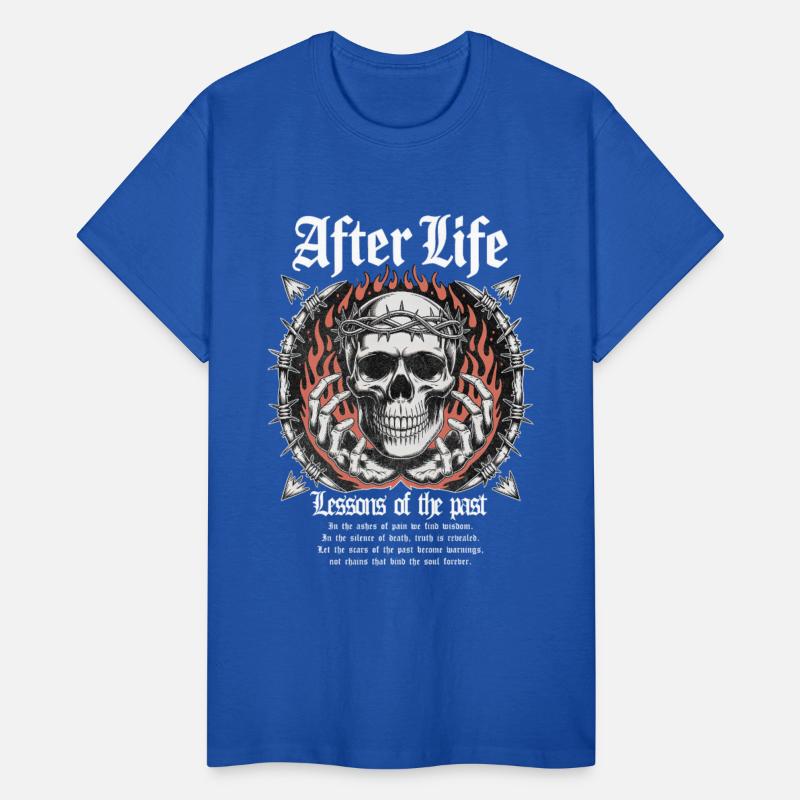 Afterlife Gothic Skull Flame Art