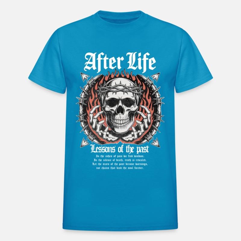 Afterlife Gothic Skull Flame Art