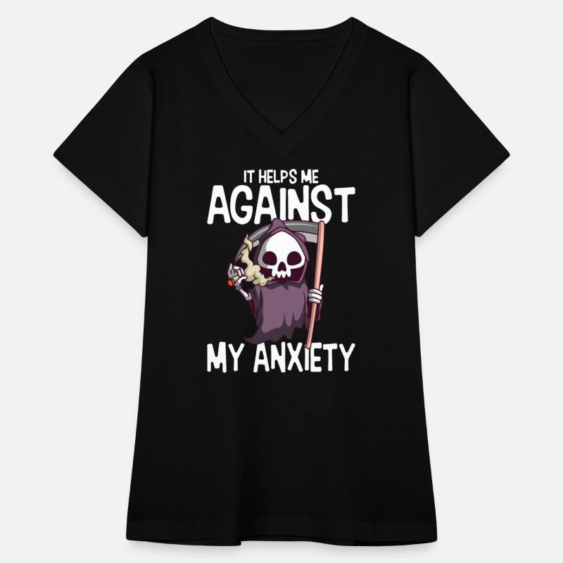 Against My Anxiety Smoking Marijuana Weed