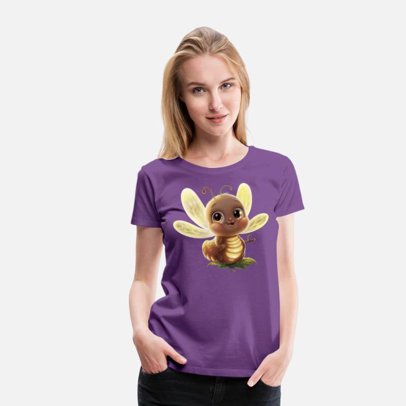 an adorable glowing firefly