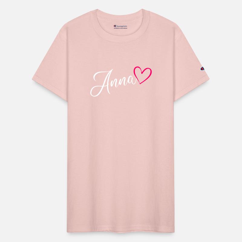 Anna Name Pink Heart