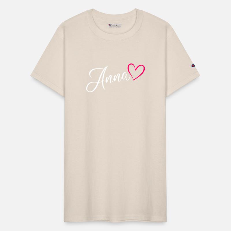 Anna Name Pink Heart