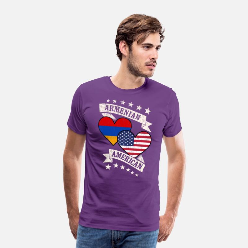 Armenian American Heart Flags Armenia America