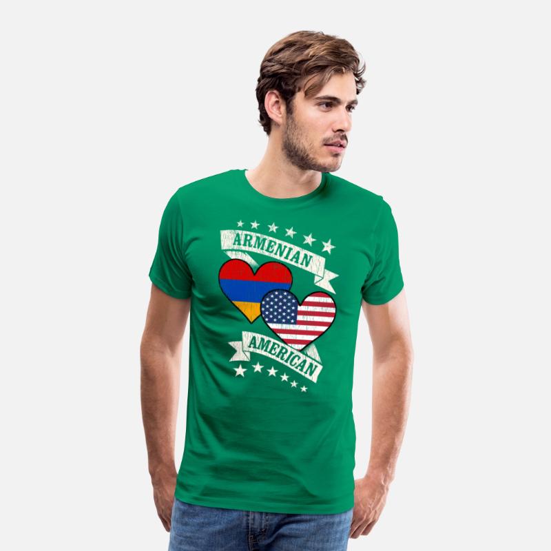 Armenian American Heart Flags Armenia America