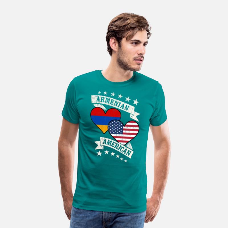 Armenian American Heart Flags Armenia America