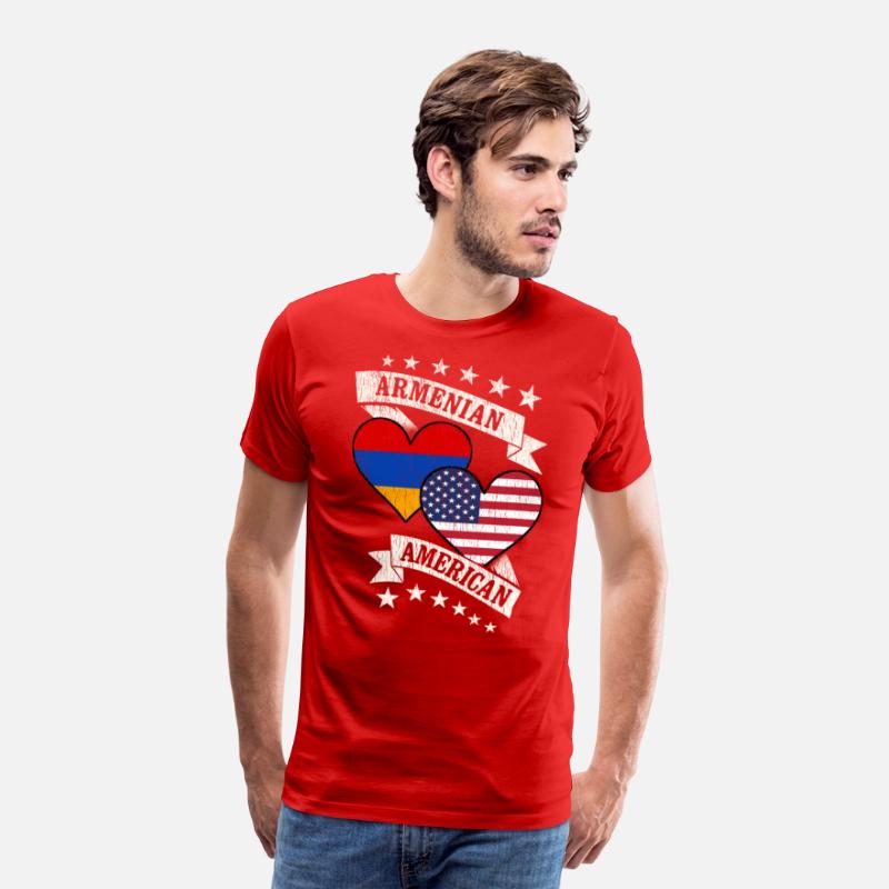 Armenian American Heart Flags Armenia America