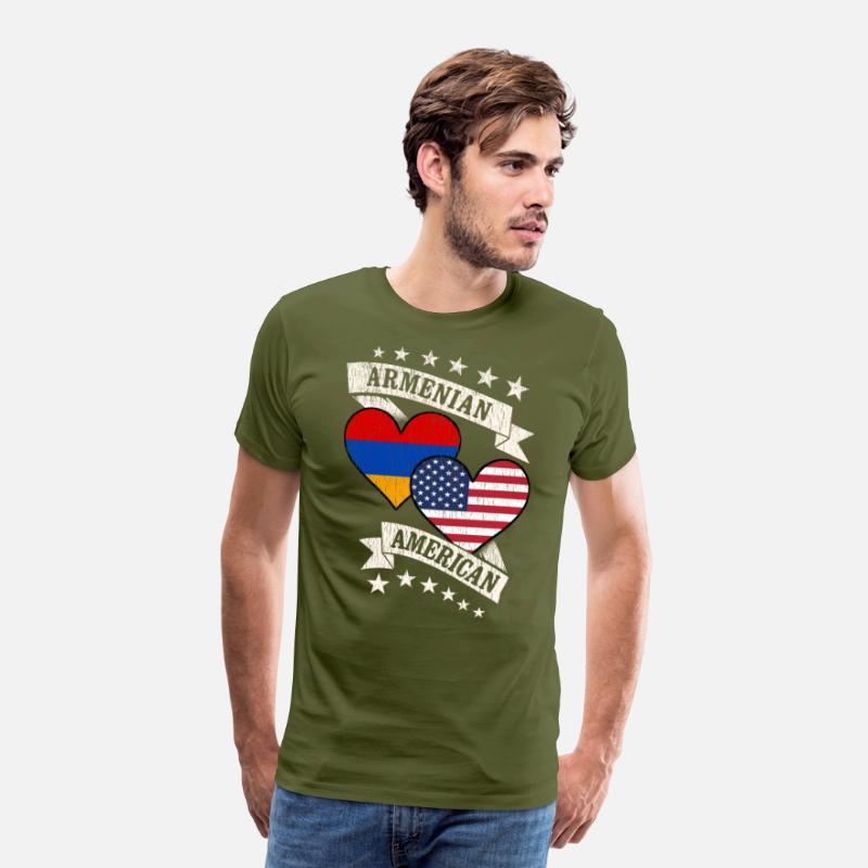 Armenian American Heart Flags Armenia America