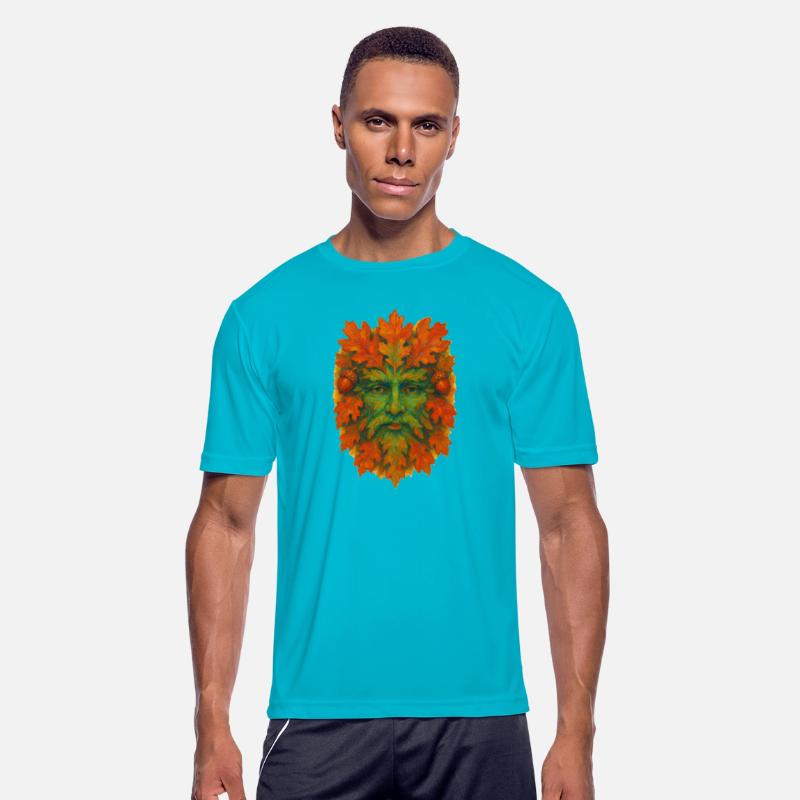 Autumn Greenman – Pagan Nature Spirit with Fall Fo