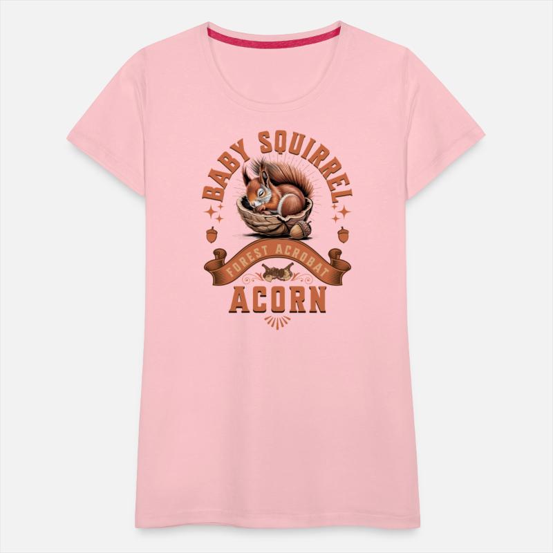Baby Squirrel Acorn Outdoor Tee for Nature Lovers