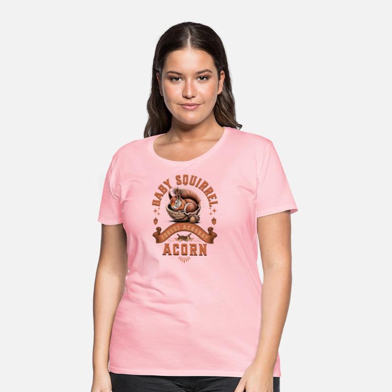 Baby Squirrel Acorn Outdoor Tee for Nature Lovers