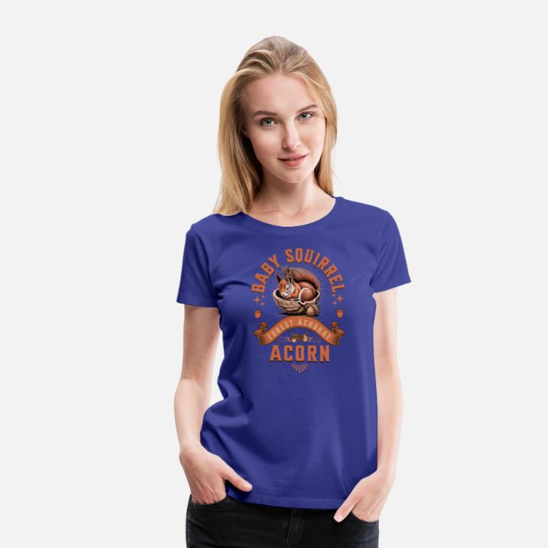 Baby Squirrel Acorn Outdoor Tee for Nature Lovers