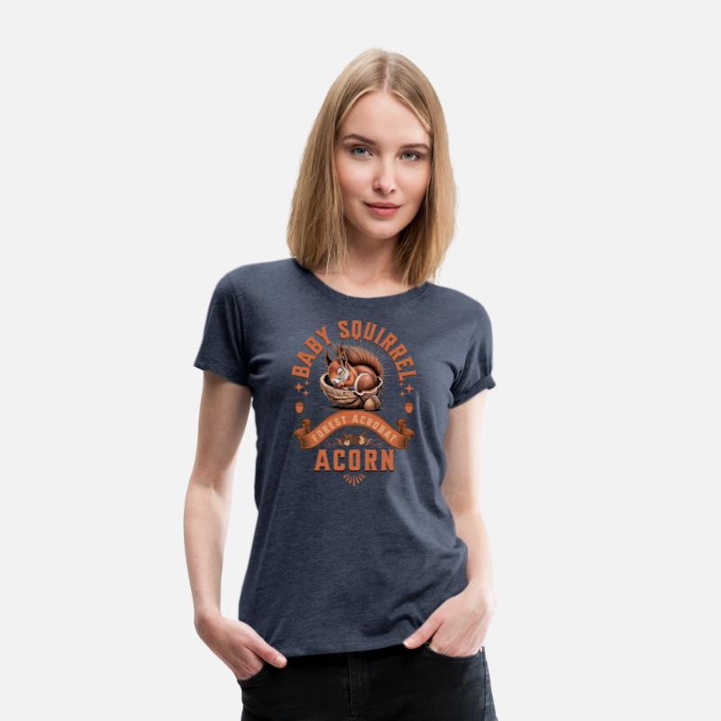 Baby Squirrel Acorn Outdoor Tee for Nature Lovers
