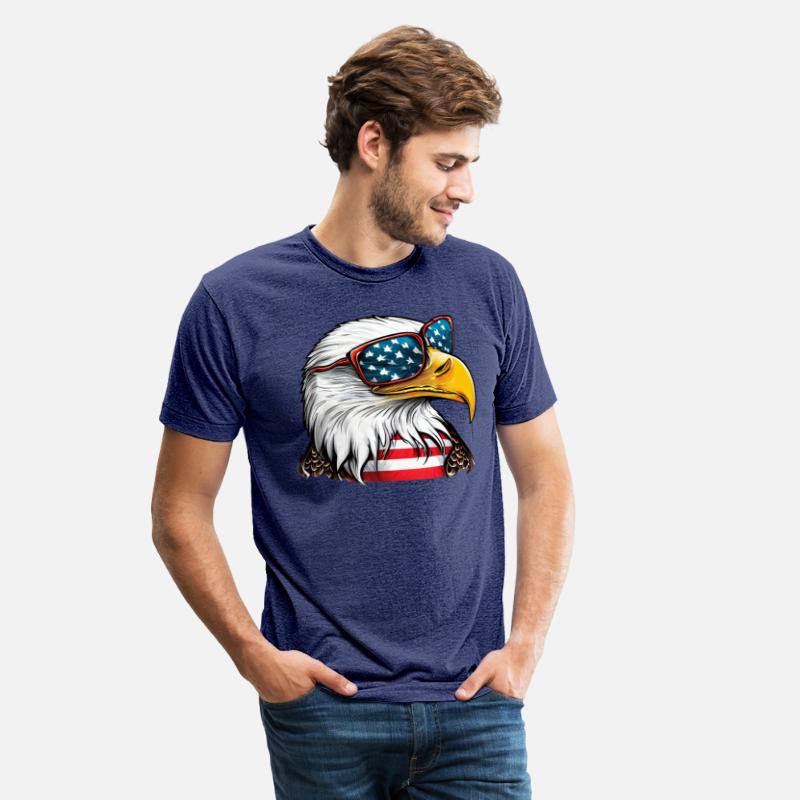 Bald Eagle in Red White and Blue