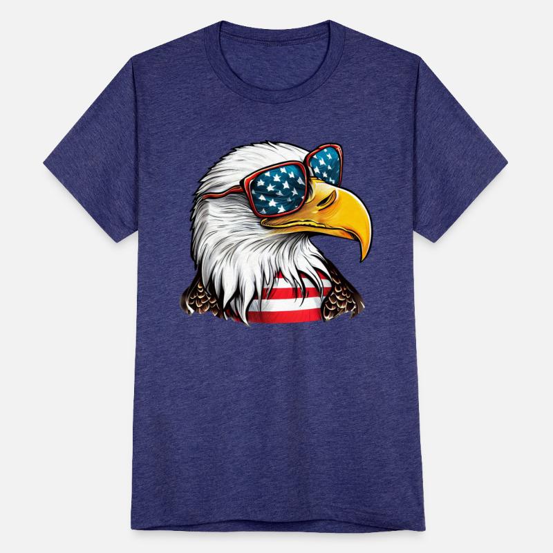 Bald Eagle in Red White and Blue