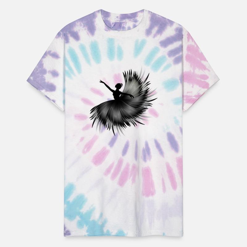 Ballerina silhouette with gorgeous plumage