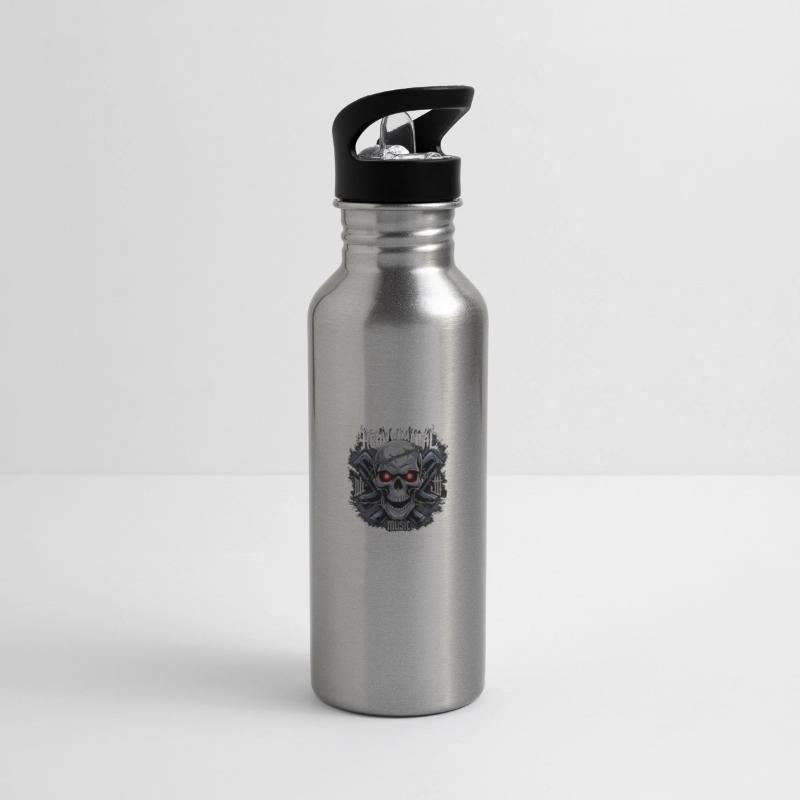 Barbed Skull Heavy Metal Graphic